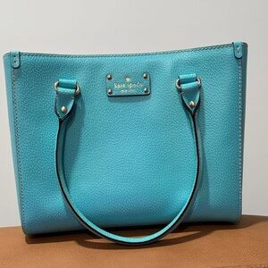 Kate Spade Turquoise Leather Tote